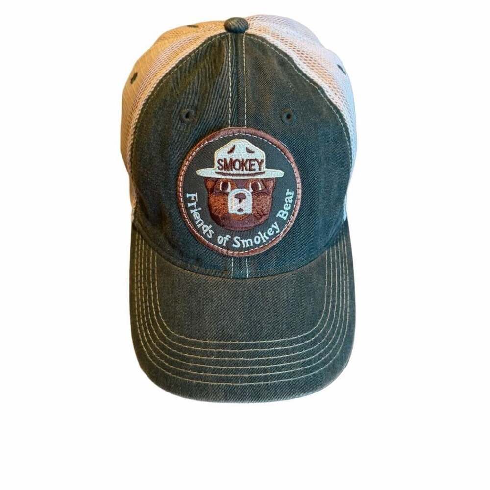 Smokey Bear Friends Of Smokey Bear Mesh Trucker Hat Green